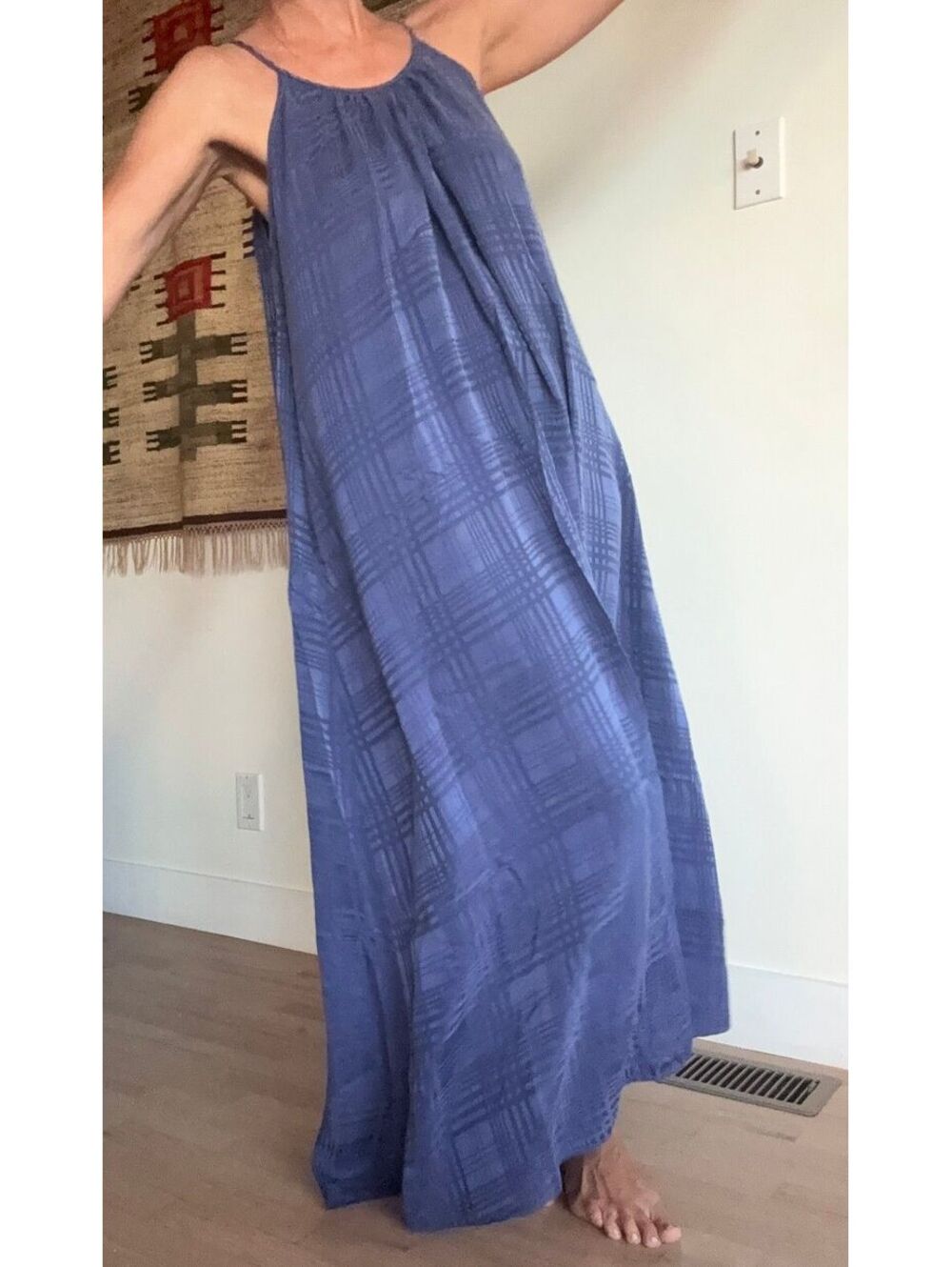 VTG Lisa Norman Lingerie Etc. silky maxi nightgown feminine boudoir nightie